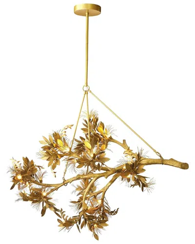 Global Views Albizia Chandelier In Gold
