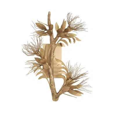 Global Views Albizia Wall Sconce In Antique Brass