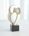 Global Views Align Sculpture In Silver