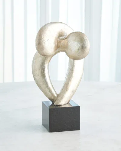 Global Views Align Sculpture In Silver