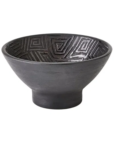 Global Views Amazonas Bowl In Black