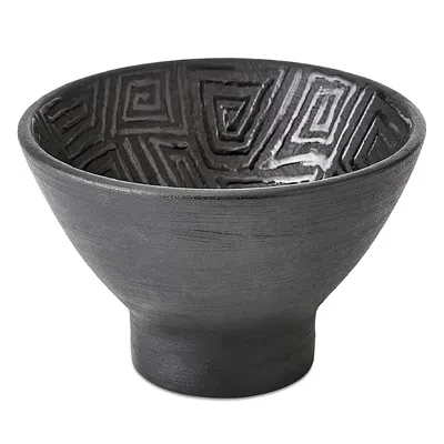 Global Views Amazonas Bowl In Black, Large