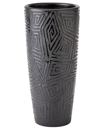 Global Views Amazonas Vase In Black