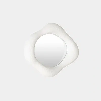 Global Views Amorphous Mirror-lg In Painted White