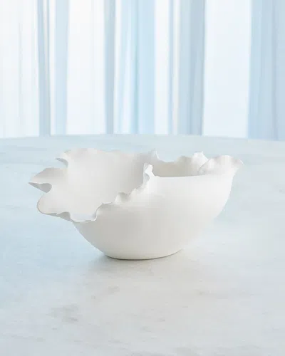 Global Views Anemone Bowl, 7" In White