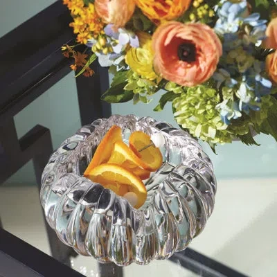 Global Views Anemone Decorative Bowl In Clear