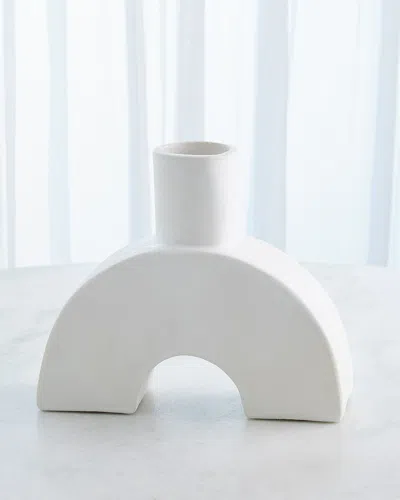 Global Views Anillo Vase In White