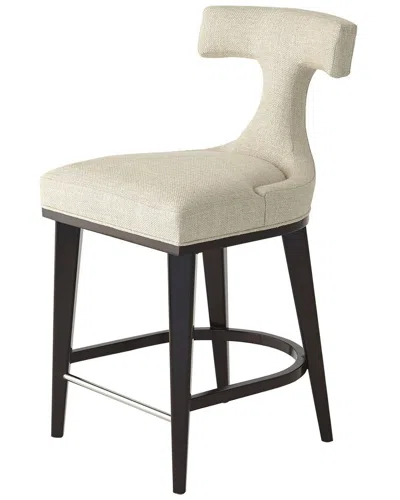 Global Views Anvil Back Counter Stool In Neutral
