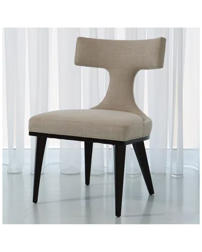 Global Views Anvil Back Dining Chair In Neutral