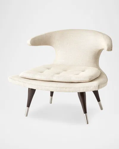 Global Views Anvil Lounge Chair In White