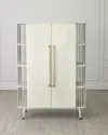 Global Views Arbor Tall Cabinet In White Washed