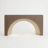 Global Views Arches 64" Solid Wood Console Table In Nutmeg