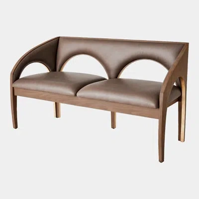 Global Views Arches Bench-nutmeg/champagne
