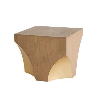 Global Views Arches Bunching End Table In Nutmeg,champagne