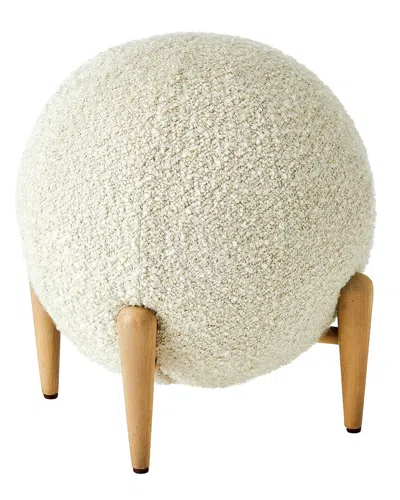 Global Views Shearling Ball Stool
