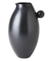 Global Views Ball Handled Pitcher In Black