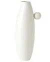 Global Views Ball Handled Pitcher In White