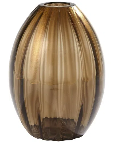 Global Views Balloon Vase In Brown