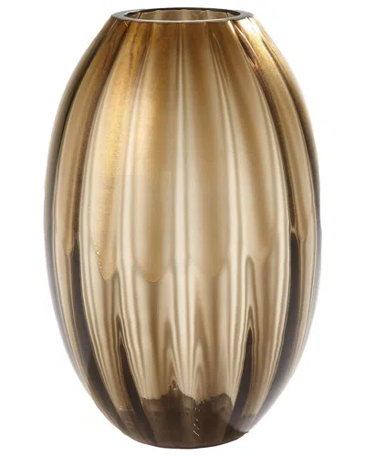 Global Views Balloon Vase In Brown