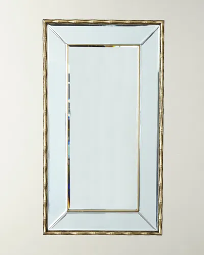 Global Views Bamboo Mirror In Gold