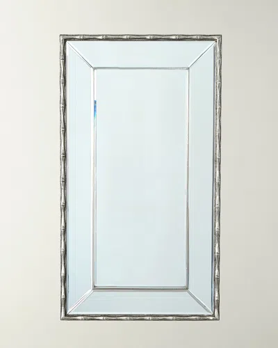Global Views Bamboo Mirror In Nickel