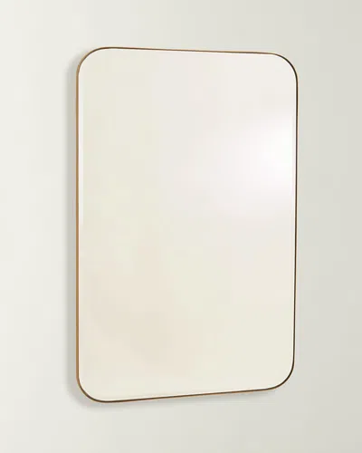 Global Views Banded Mirror In Brass