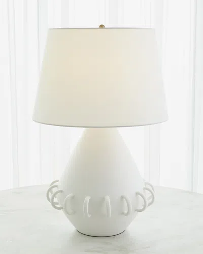 Global Views Bangle Lamp In Matte White