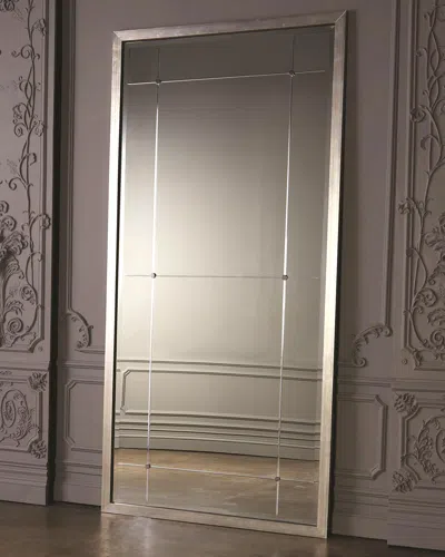 Global Views Beaumont Floor Mirror - Silver