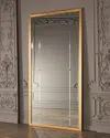 Global Views Beaumont Gold Leaf Floor Mirror In Gold