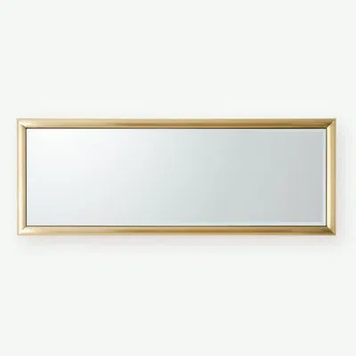 Global Views Bennett Floor Mirror-brass In Gold