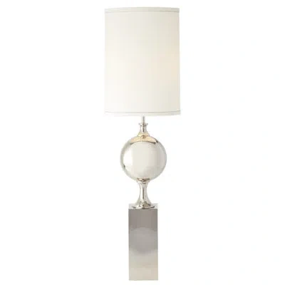 Global Views Big Pill Lamp-nickel In White