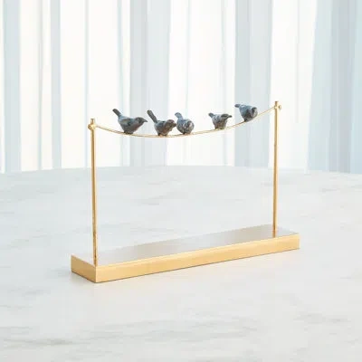 Global Views Birds Figurines & Sculptures In Gold