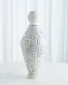 Global Views Bobbin Vase, Large 28" In Grey