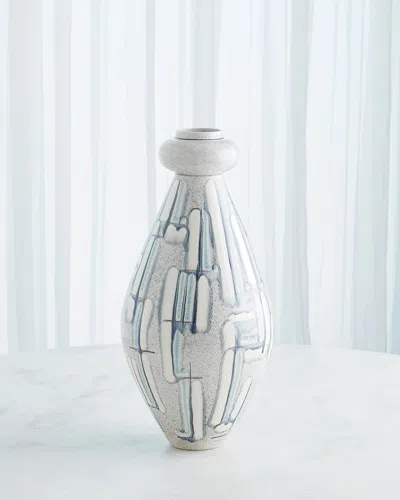 Global Views Bobbin Vase, Medium 22" In Grey
