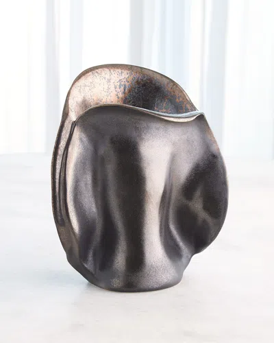 Global Views Bocca Vase, Large In Bronze