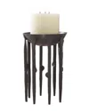 Global Views Bothwell Candlestand In Brown