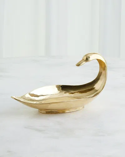 Global Views Brass Duck Bowl, Large