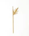 Global Views Brass Heliconia Stem In Brass
