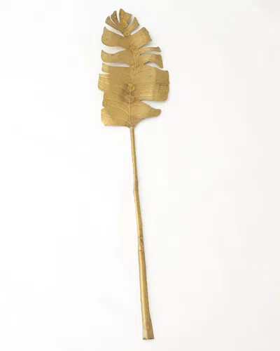 Global Views Brass Large Banana Leaf