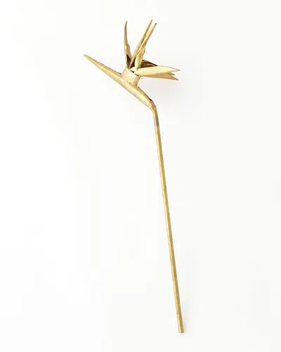 Global Views Brass Small Bird Of Paradise