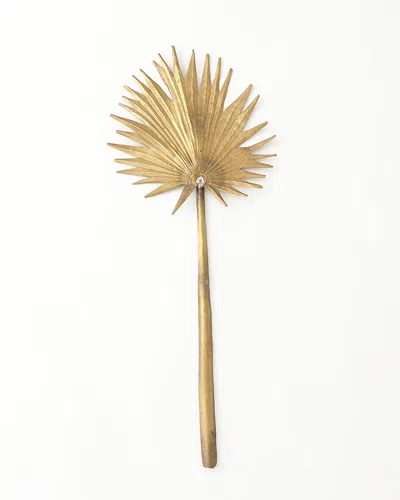 Global Views Brass Small Palm Leaf