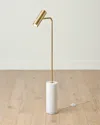 Global Views Brass Spot Floor Lamp In Gold