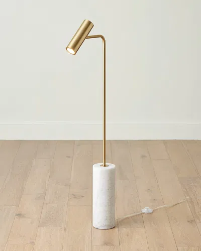 Global Views Brass Spot Floor Lamp In Gold
