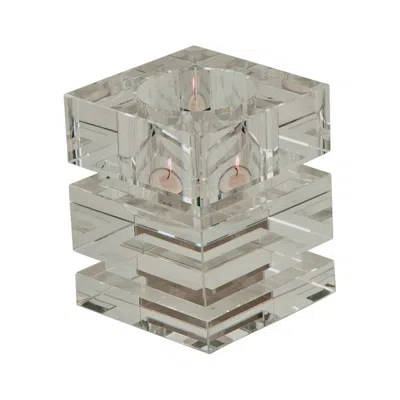 Global Views Brilliant 5" High Crystal Votive Tealight Candle Holder