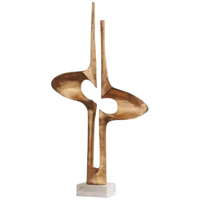 Global Views Brother And Sister Semi-gloss Gold 33" High Metal Sculpture