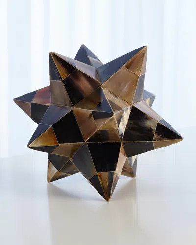 Global Views Brown Horn Stellated Dodecahedron