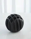 Global Views Bub Ball Large Vase In Black