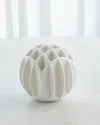 Global Views Bub Ball Large Vase In White