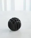 Global Views Bub Ball Small Vase In Black