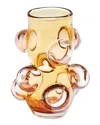 Global Views Bubbled Vase In Brown